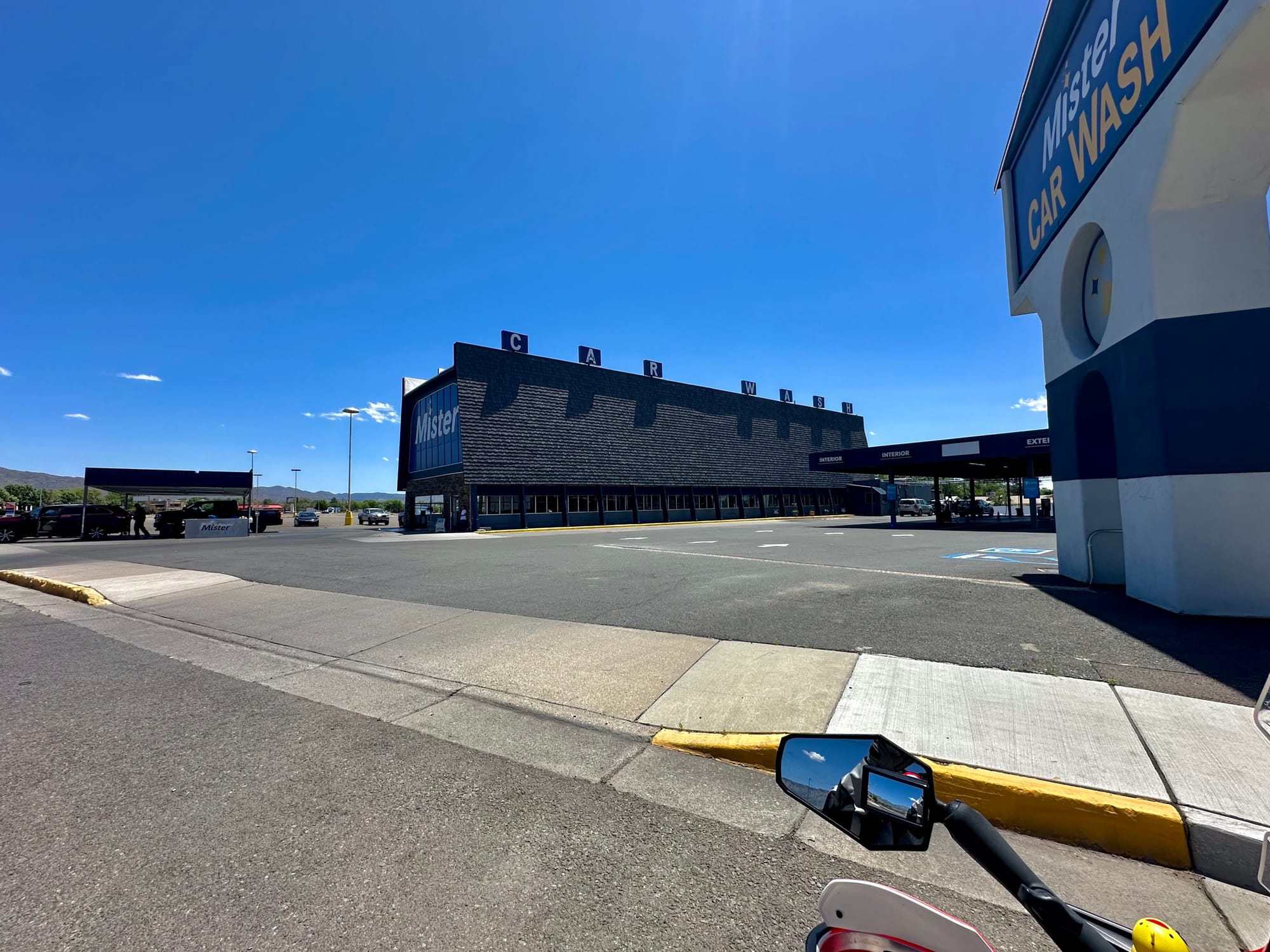 A photo of the filming location for the A1A car wash