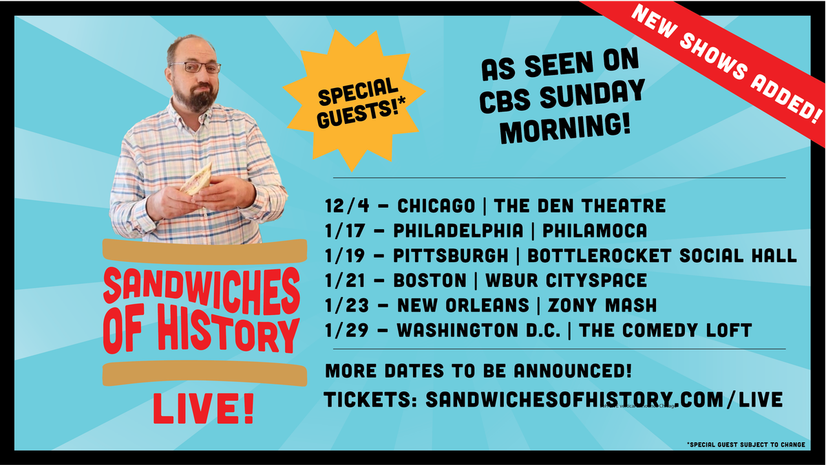 On Sandwiches, Thanksgiving, and the Tour