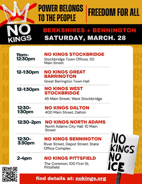 NO KINGS EVENT MARCH 28th