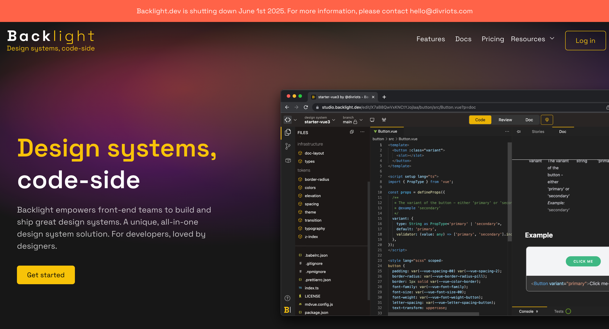 Backlight’s Design Tokens + Figma Integration