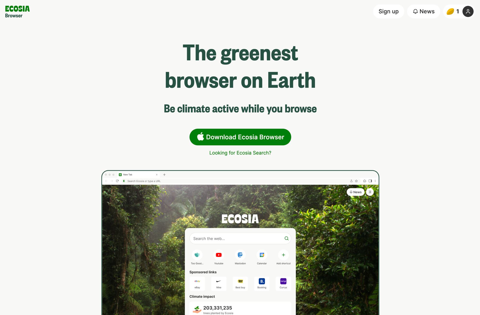 Download Mobile and Desktop Apps Ecosia