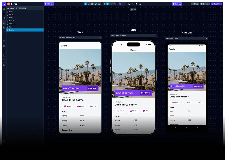Draftbit No-Code Mobile App Builders