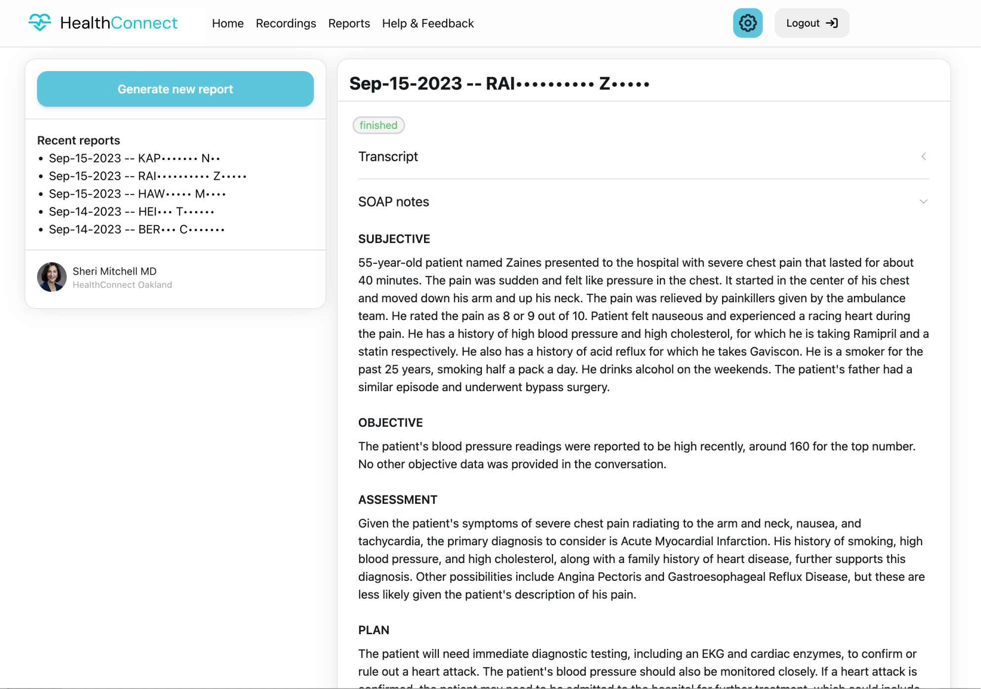 AI-powered Clinical Notes