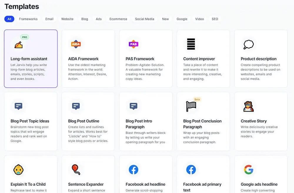 Jasper AI-powered copywriting tool 