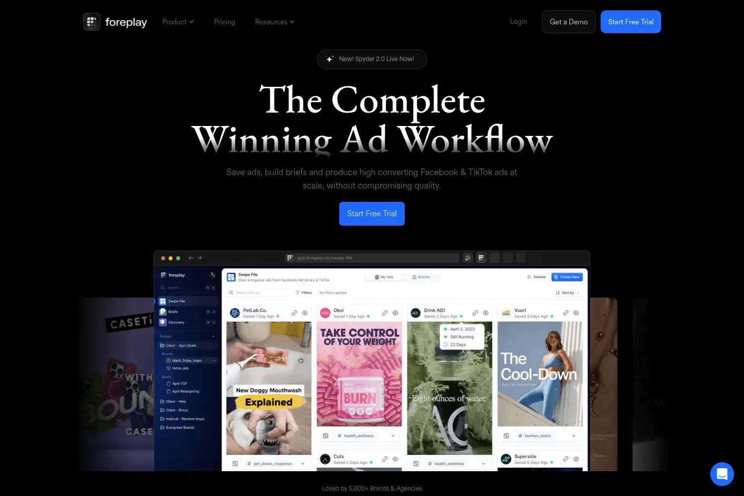Foreplay - ad creative management platform