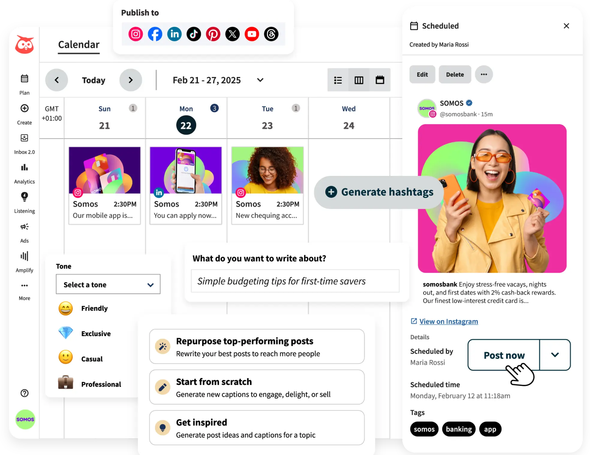 Hootsuite OwlyWriter AI