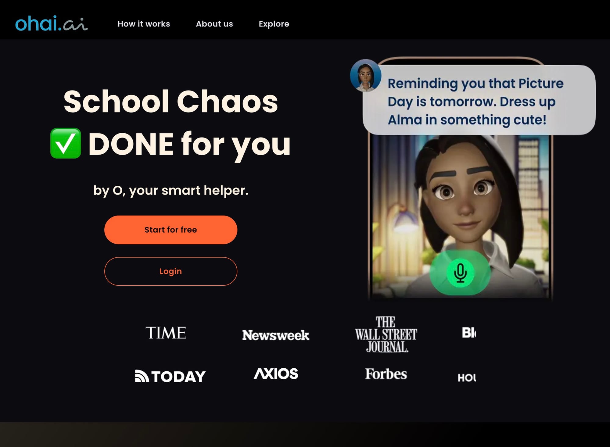 Ohai.ai - Best for Family Scheduling