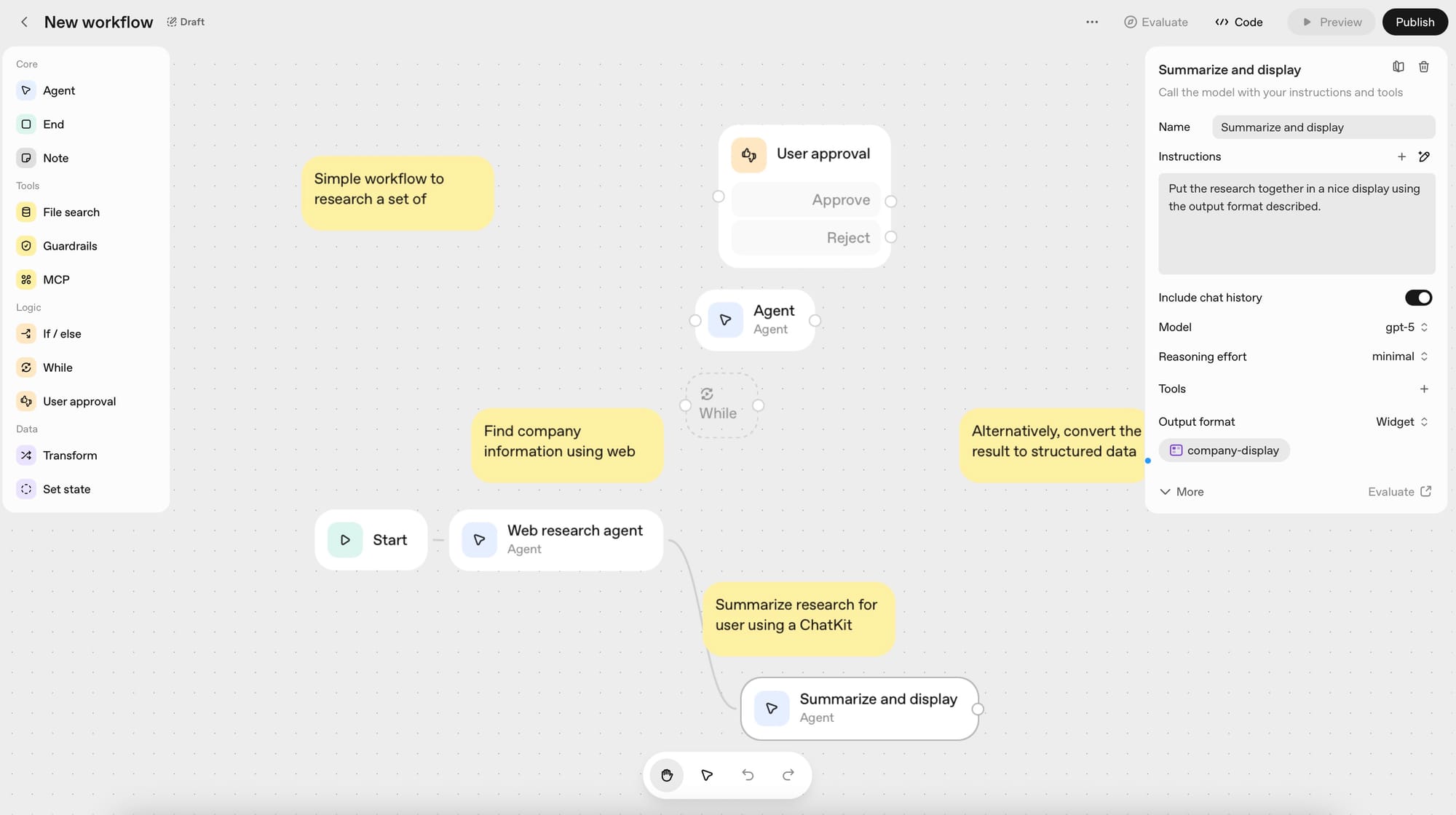 Agent Builder ChatGPT