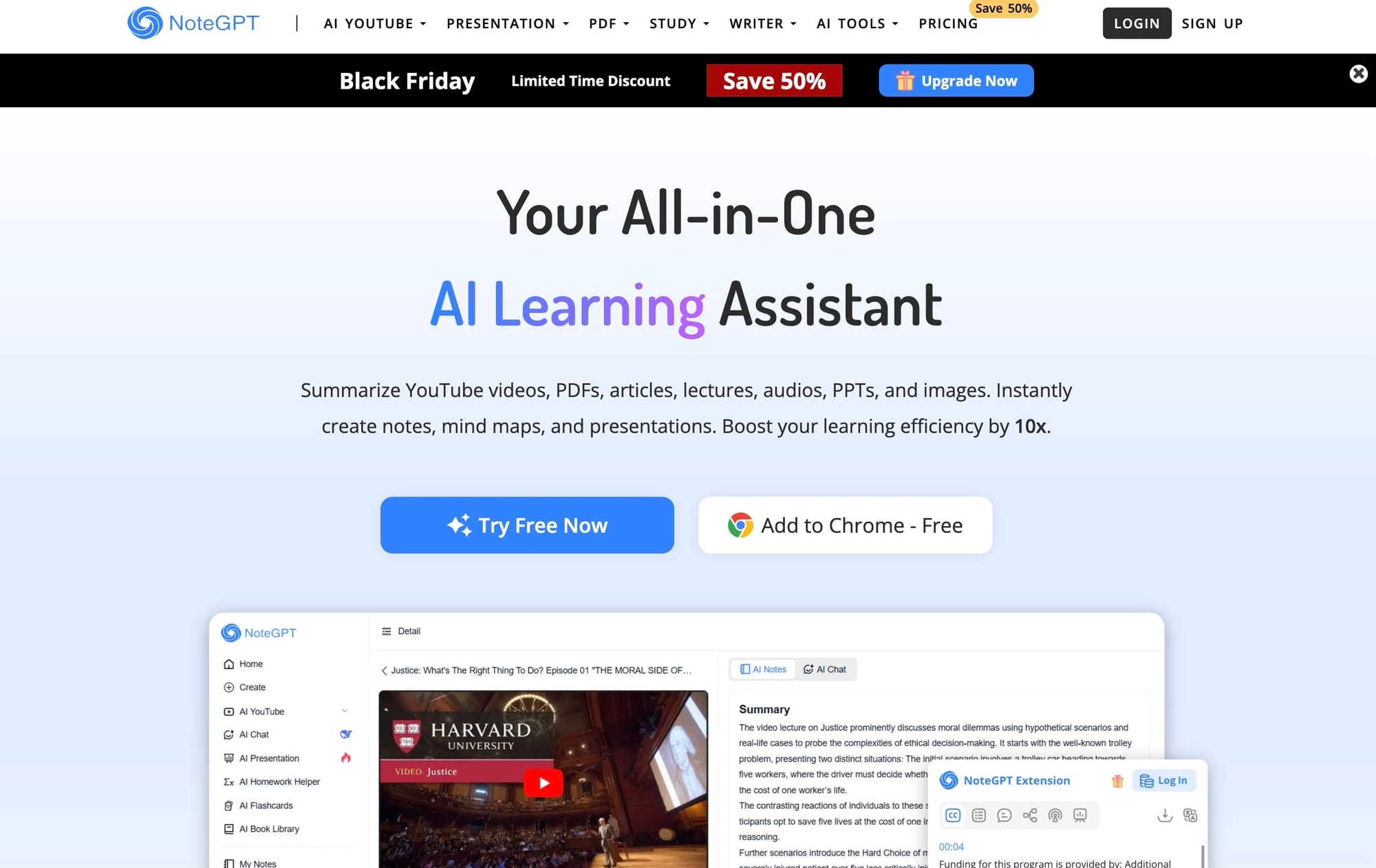 NoteGPT — AI Learning Tool