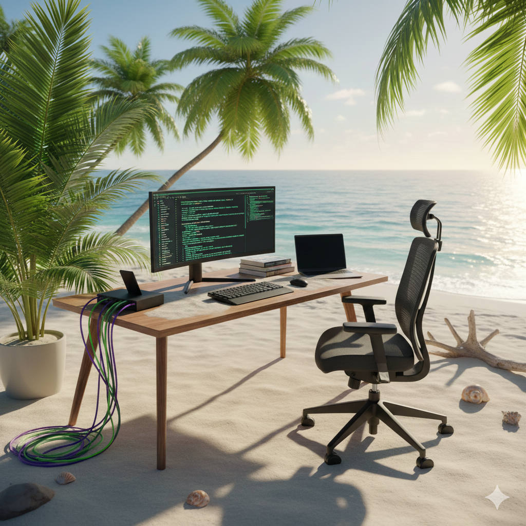 Environmental composition generated with Nano Banana Pro