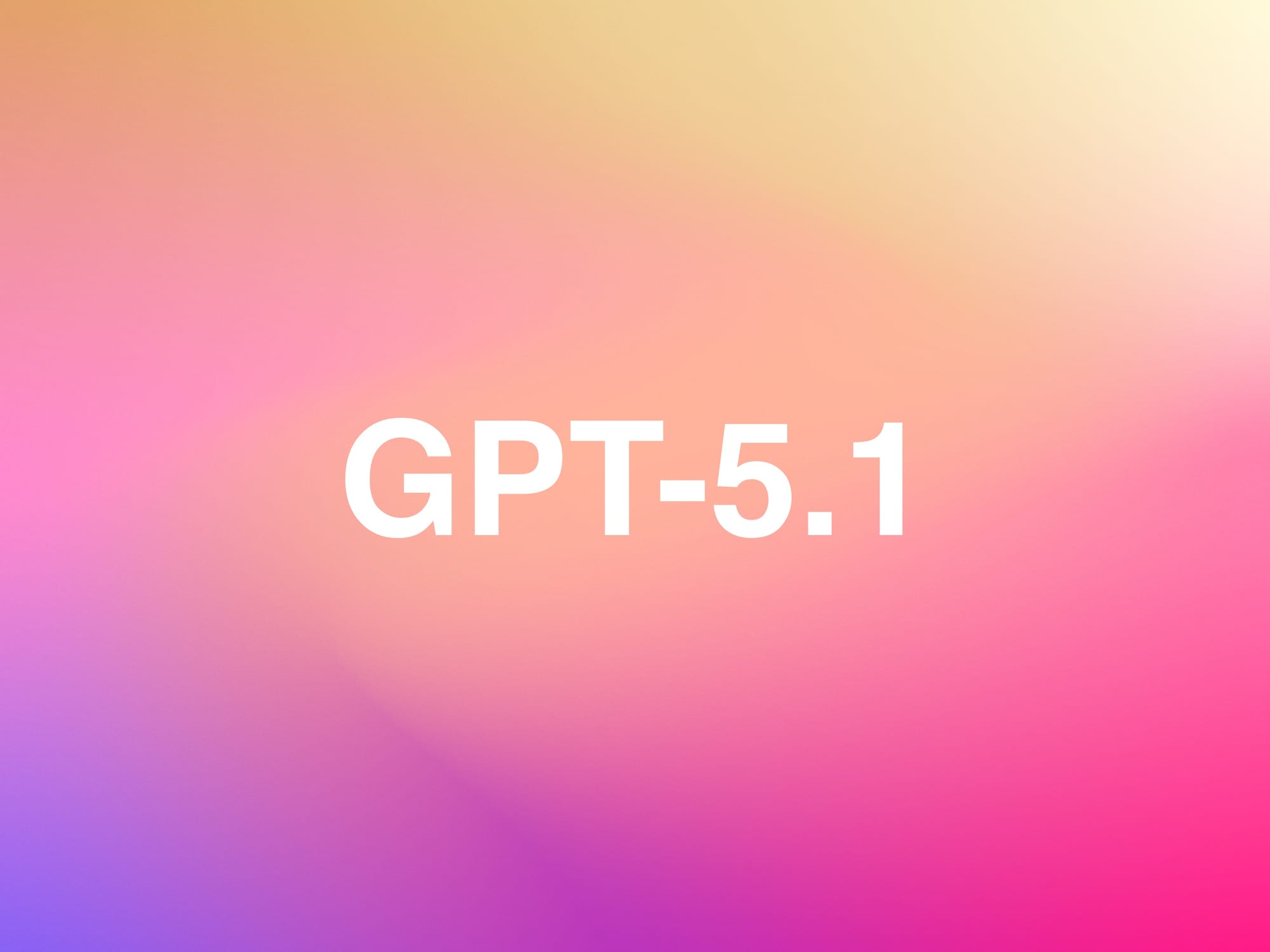 OpenAI Releases GPT-5.1