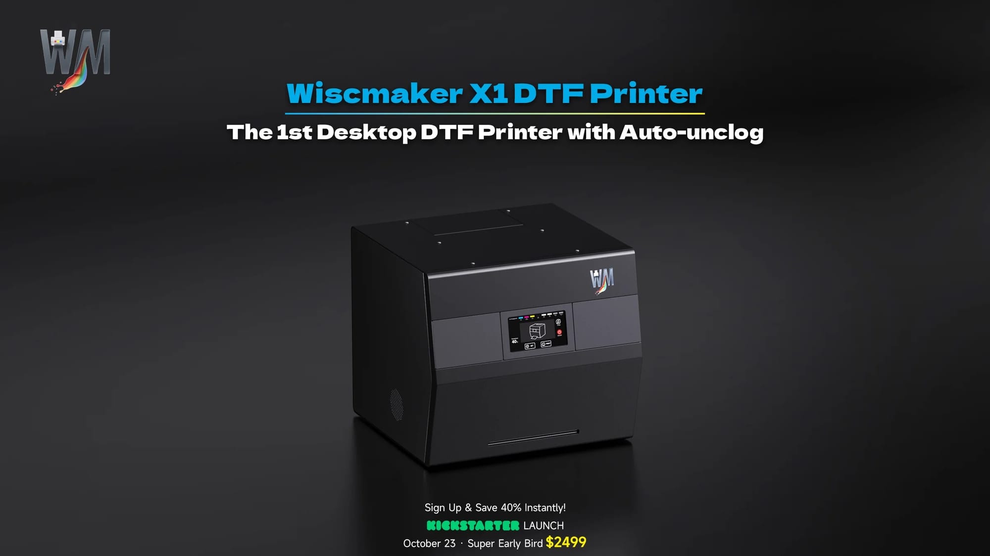 Wiscmaker X1: The First Desktop DTF Printer with Auto-Unclog