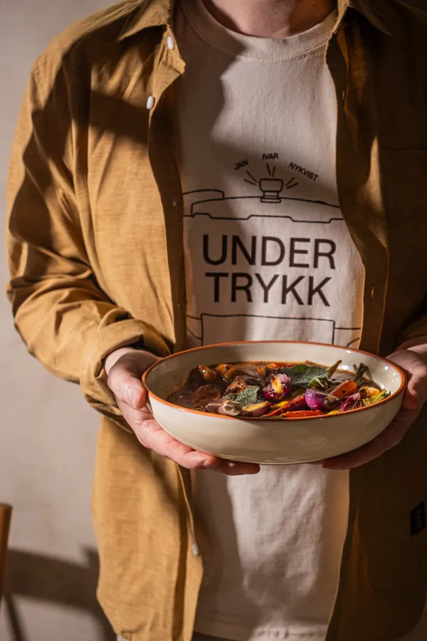 Under trykk, kokebok, trykkoker, oppskrift, press forlsg