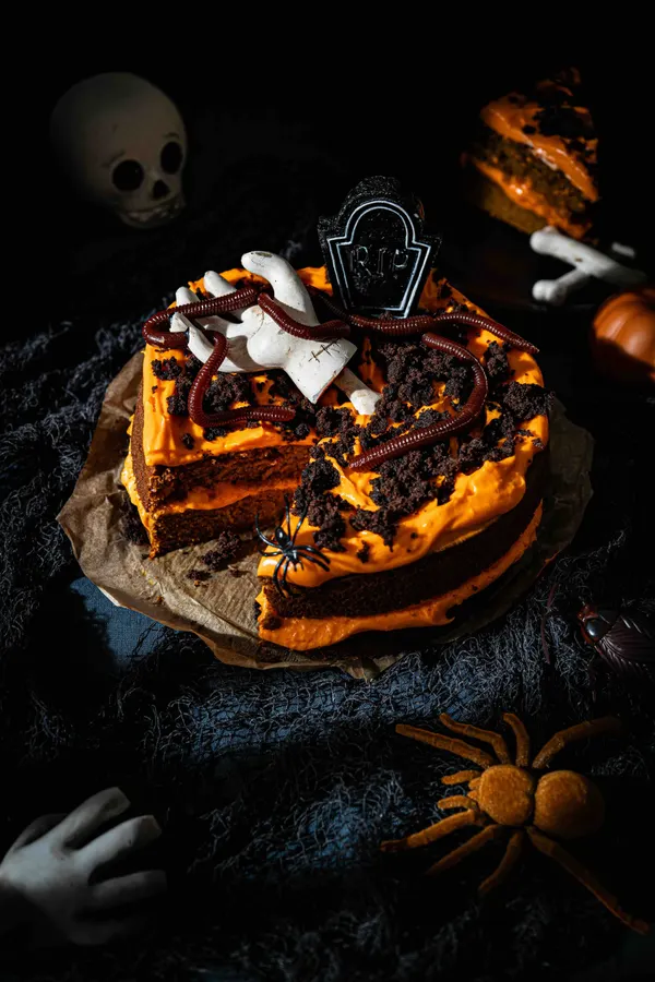 Bake oppskrift halloween kake
