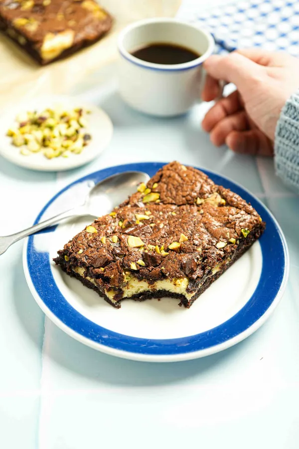 oppskrift brownies kremost pistasj pistasjkrem pihvi verdens beste