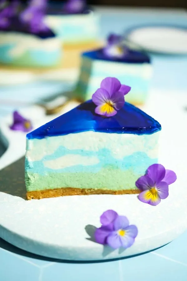 Ostekake himmel og hav trend oppskrift kremost sommermat