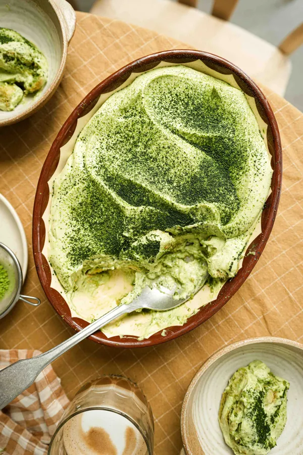 Oppskrift matcha tiramisu dessert