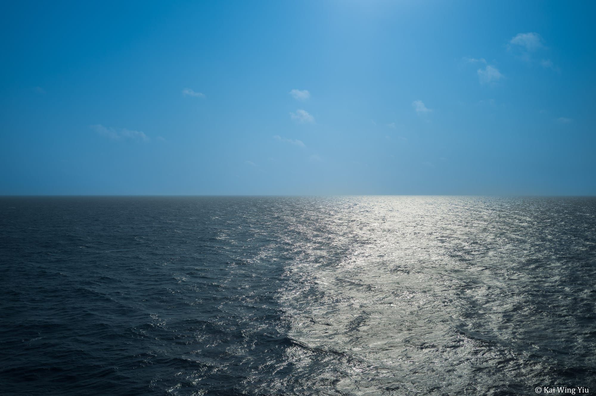在海上