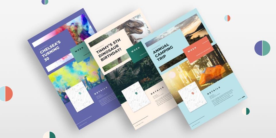 New Themes for Spring Party Invitations!