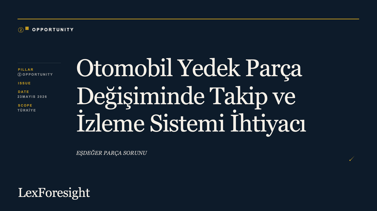 Trafik Kazaları Sonrası Yedek Parça Değişimi ve Muadil (Eşdeğer) Parça Sorunu