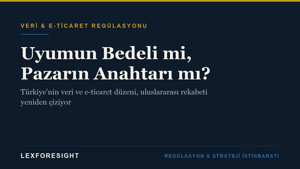 Veri̇ & E-Ti̇caret Regülasyonu