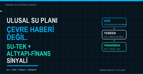 Ulusal Su Plani Bir Cevre Dokumani Degil, Yeni Bir Pazar Haritasi