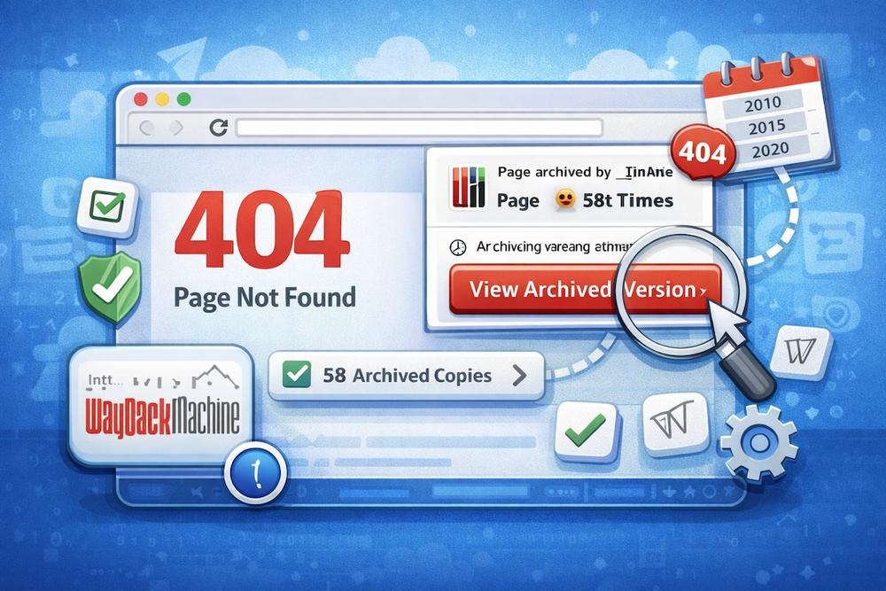 How to Quickly View a Saved Version of a 404 Page