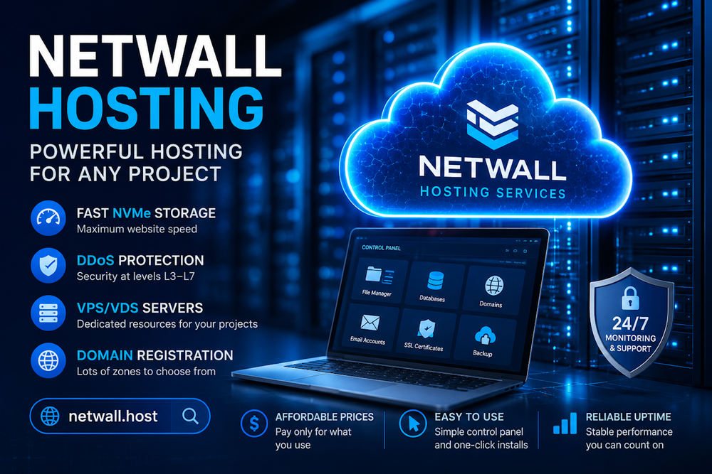 Netwall Hosting – Popular Services, Benefits, and Features