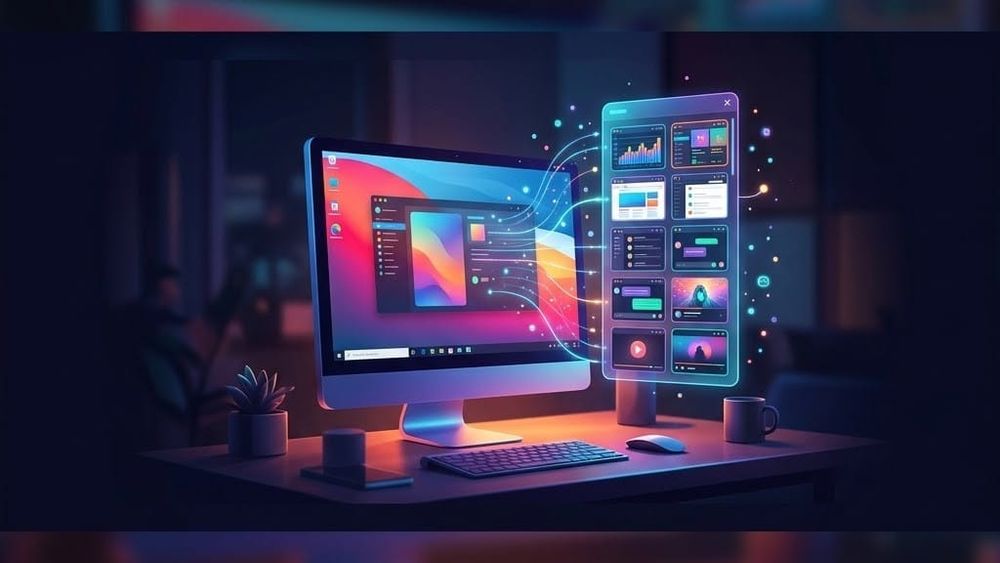 How to add a panel with live app previews in Windows