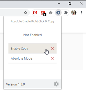 How to enable right click on any website