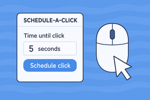 How to schedule a mouse click on macOS