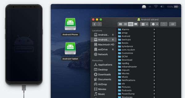 How to transfer files between Android and macOS