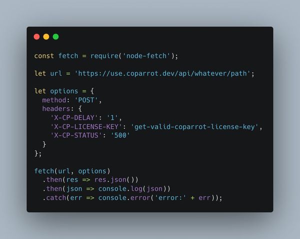 How to quickly create a mock server without installation