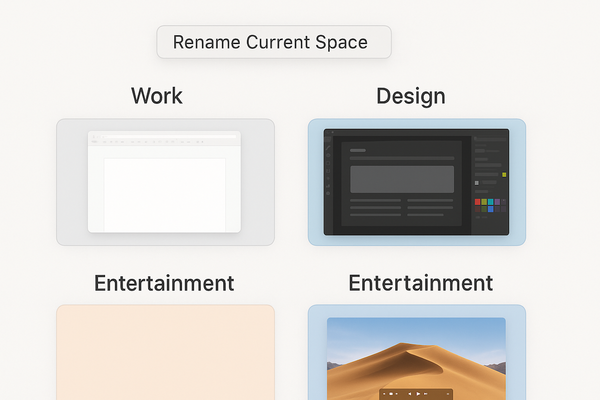 How to Set a Custom Name for a Desktop in macOS