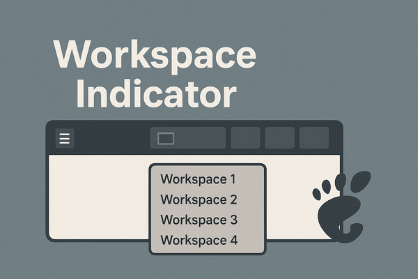 How to Add a Workspace Indicator to the Toolbar in GNOME