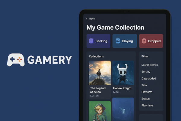 Gamery Helps You Track Your Games on iPad