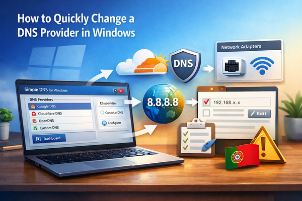 How to Quickly Change a DNS Provider in Windows