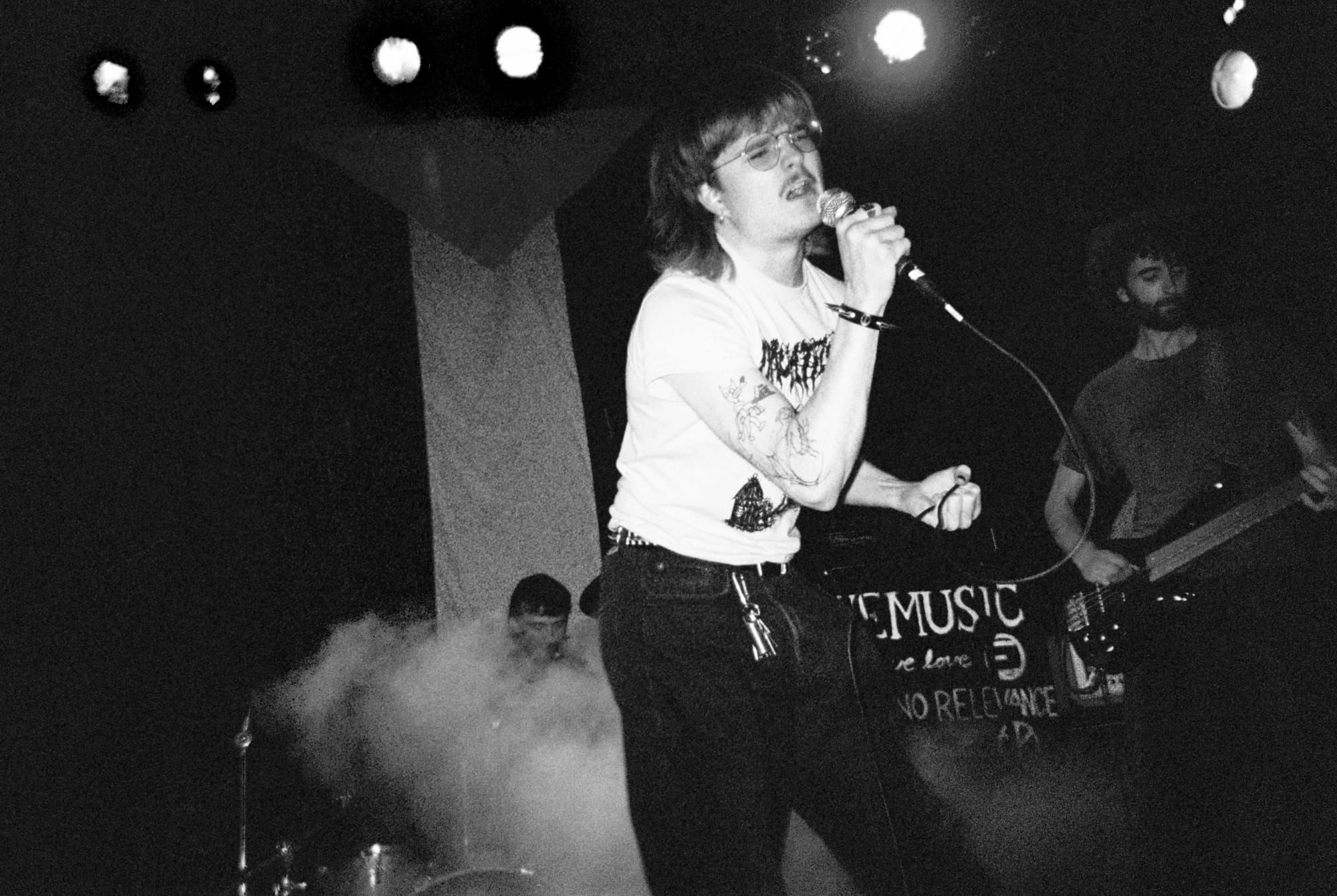 Anemisk playing their debut show at Blitz. Oslo, May 2024.