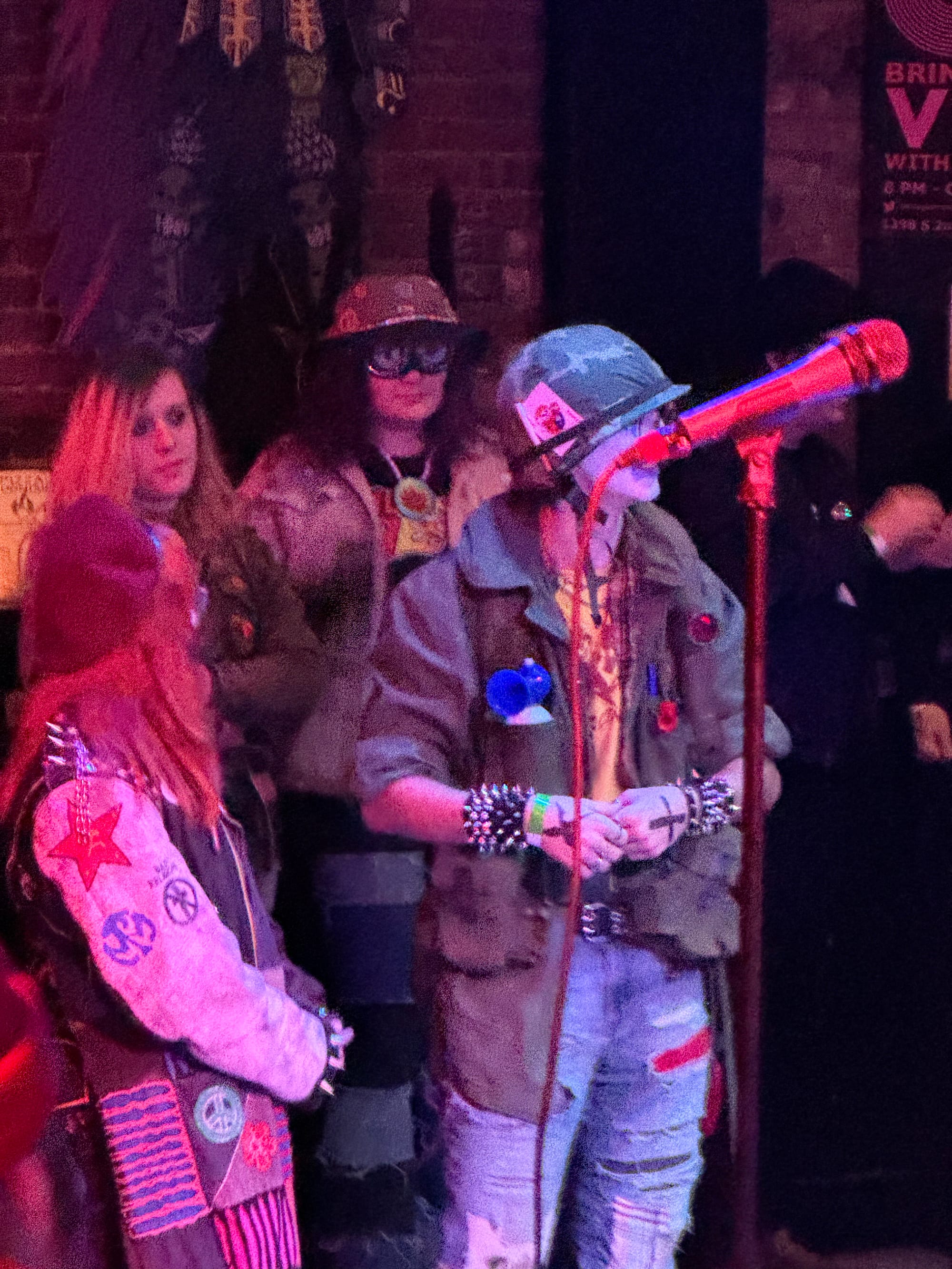 A camo clown punk in Louisville; photo by Zach Mitchell