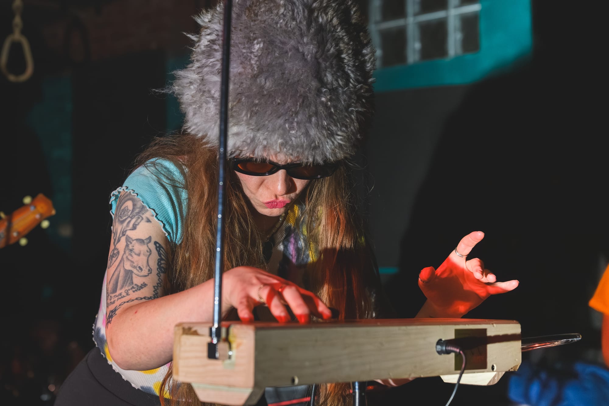 DANA’s Madeline performing at Paris Bar in Detroit on February 20; photos by Doug Coombe