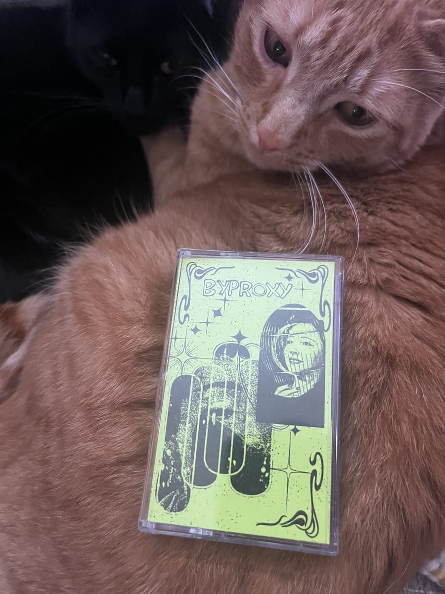 Chester with the byproxy tape, photo via byproxy’s Instagram