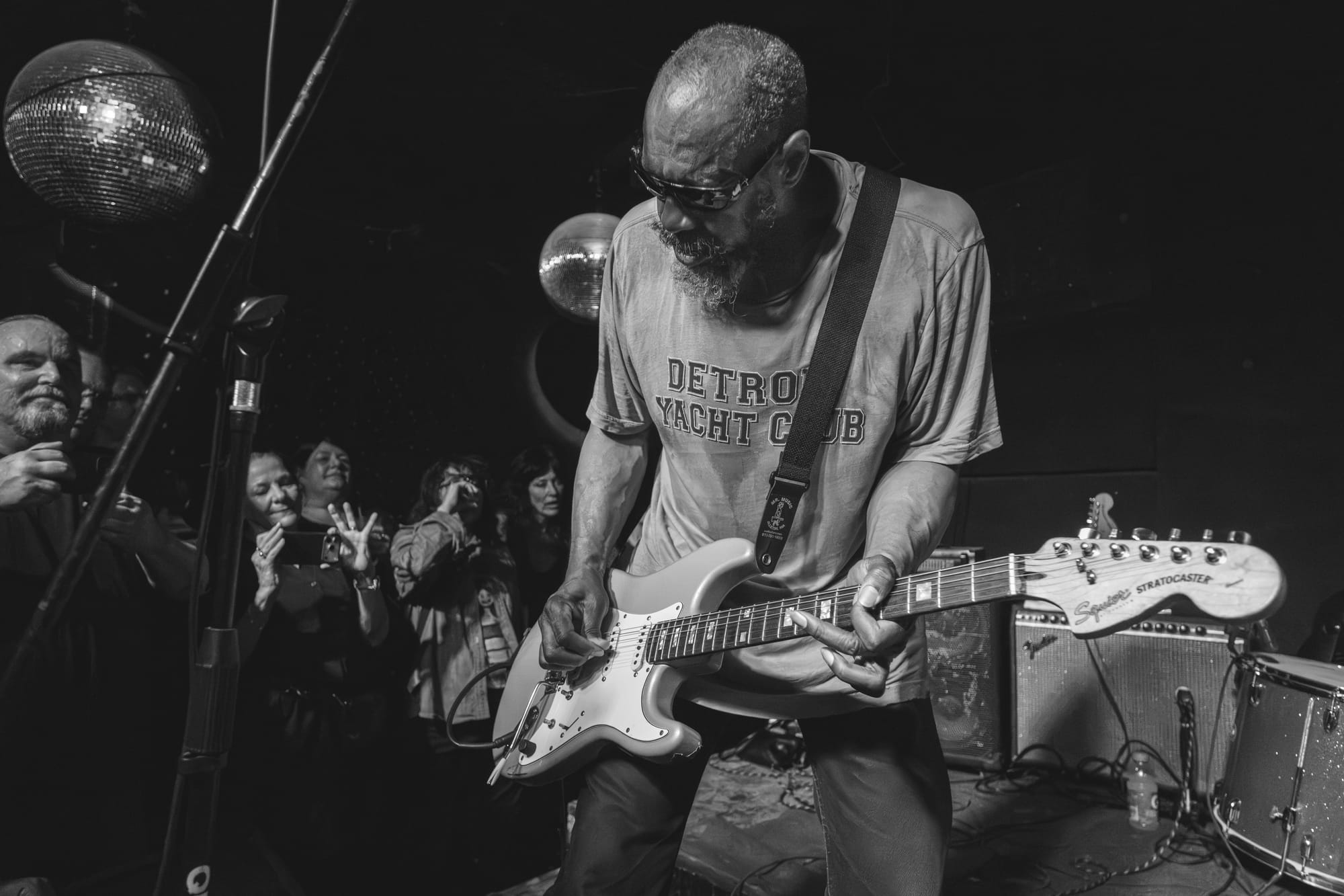 Mick Collins performs with the Gories at Detroit’s Paris Bar on July 31, photos by Doug Coombe