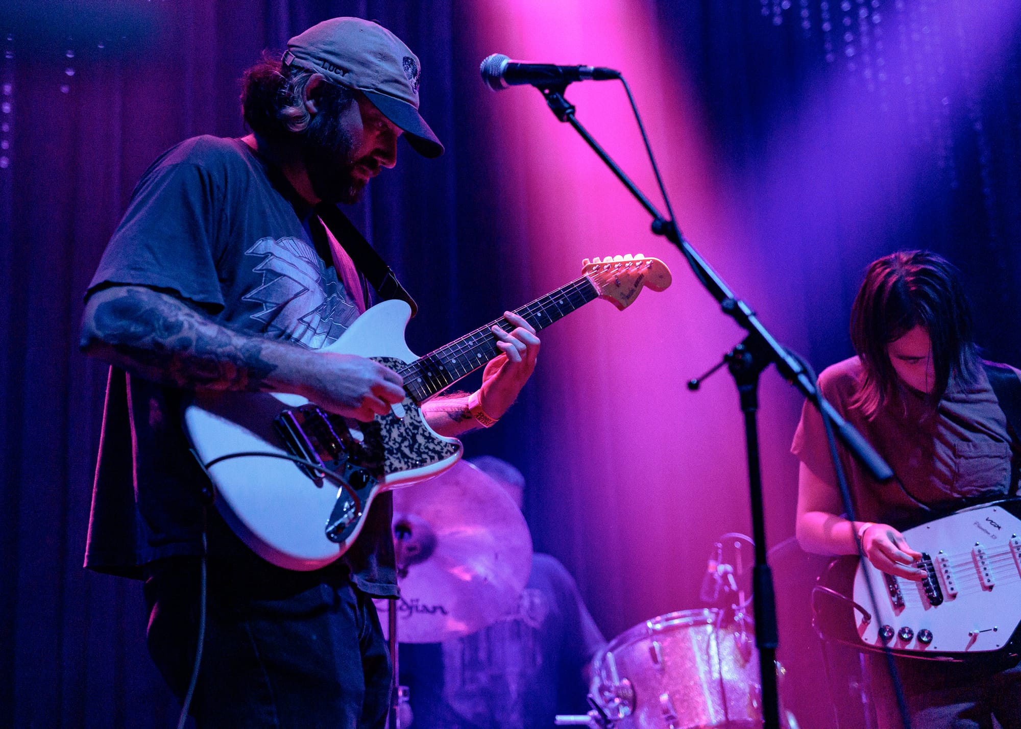 Mesh performing at their record release show at Johnny Brenda’s on August 28, photos by Chris Carreon