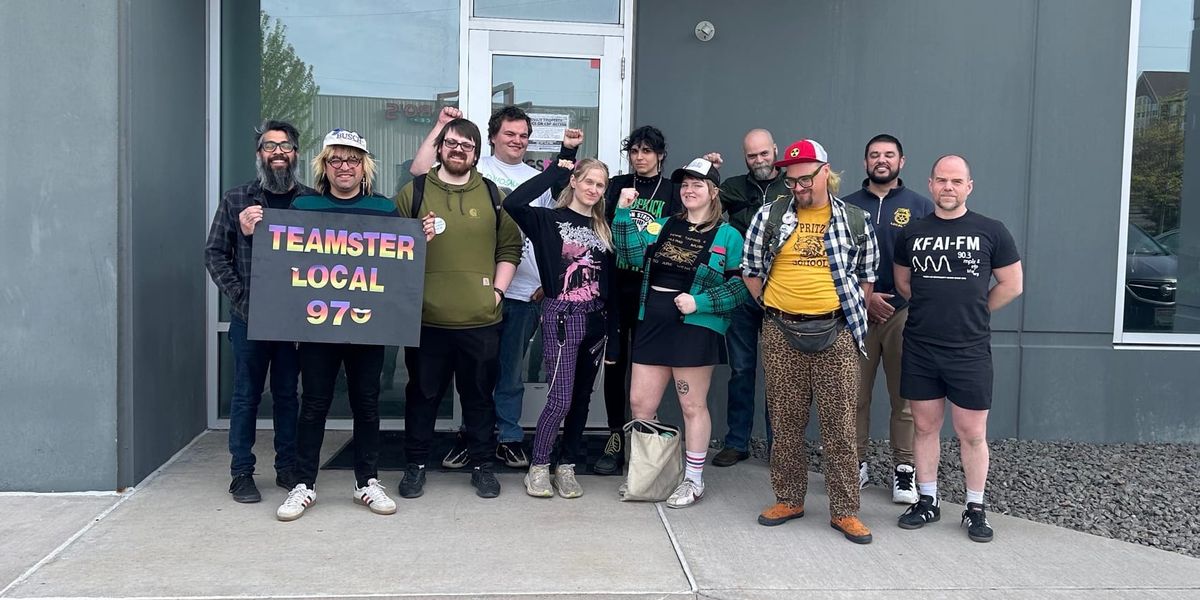 Kings Road Merch Union in Minneapolis on May 11 following their unanimous union election; photo courtesy KRM Union