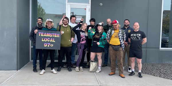 Kings Road Merch Union in Minneapolis on May 11 following their unanimous union election; photo courtesy KRM Union