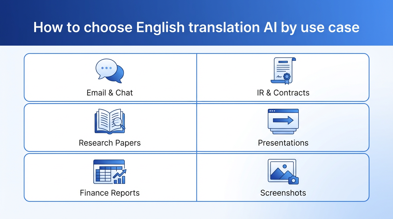 英訳AI用途別選び方マトリクス