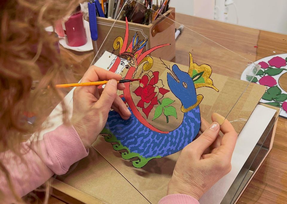 Cam Altı Boyama Sanatı Atölyesi