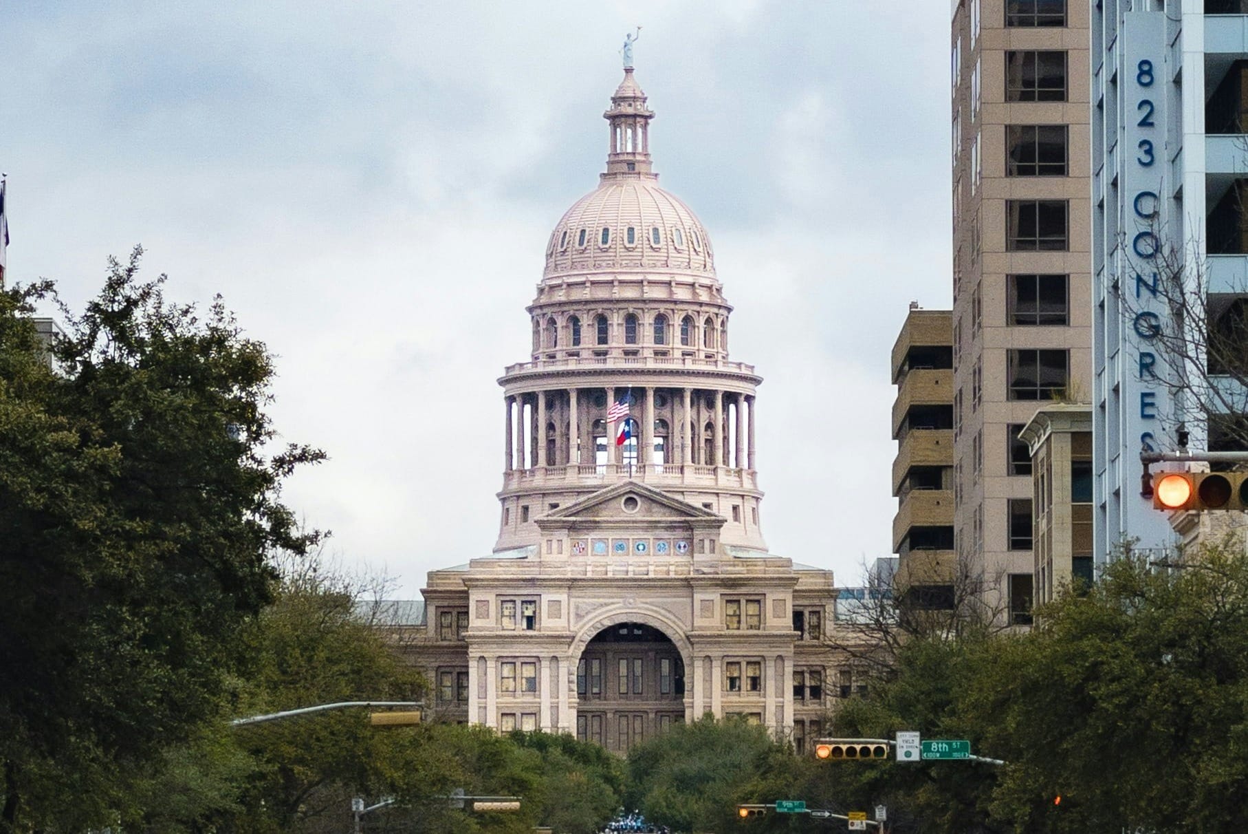 a street with buildings on either side