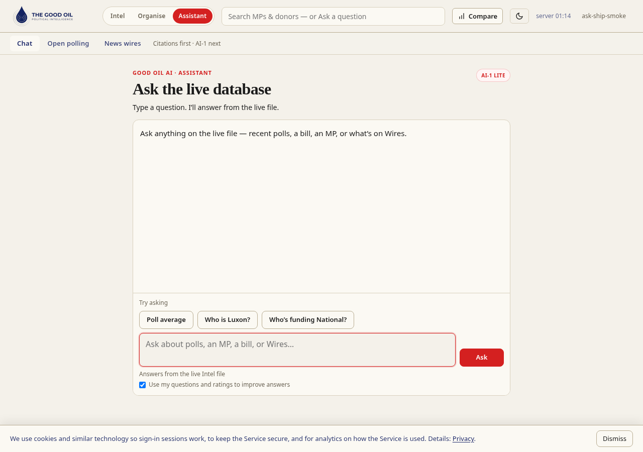 Ask - questions with citations