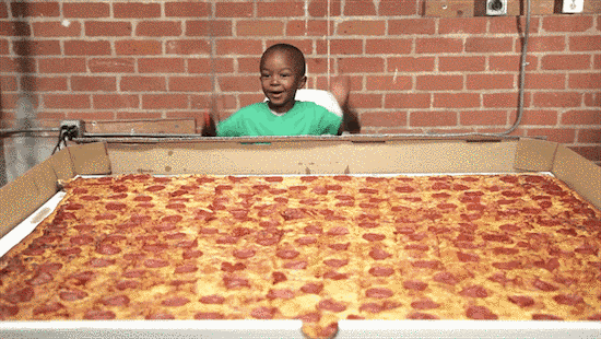 happy pizza GIF